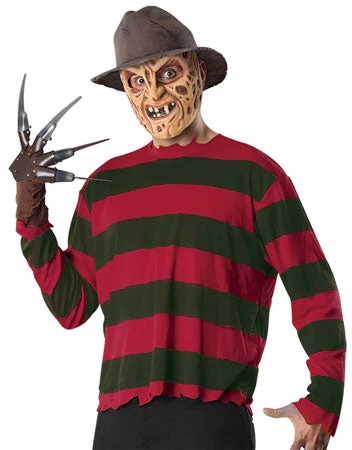 Freddy Krueger Shirt & Mask (Adult) 3 Freddy Krueger Shirt & Mask (Adult)