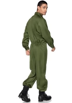 LEG AVENUE Coverall Jumpsuit (Men) -Cosplay Clothing Store greencoverallback