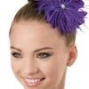 Flower Feather Hair Clip -Cosplay Clothing Store ha63 grape