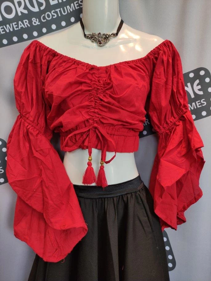 Crop Swashbuckler Blouse (Adult) 4 Crop Swashbuckler Blouse (Adult) - Image 2