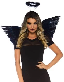 LEG AVENUE Feather Wing & Halo Set