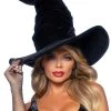 LEG AVENUE Velvet Rouched Witch Hat (Black) -Cosplay Clothing Store image b8527b7f 2d5a 4307 928d 962b64d477c4