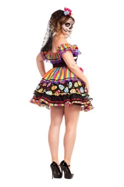 Sugar Skull Senorita (Adult) -Cosplay Clothing Store pk769xl bckresize