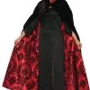 Deluxe Velvet And Satin Flocked Cape (Adult) -Cosplay Clothing Store s l1600